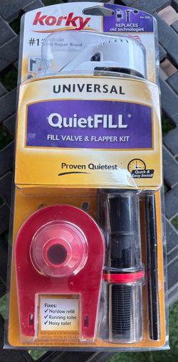 Korky Fill valve and flapper kit