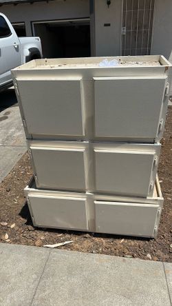 Free!  Curb Alert Set of 3 cabinets