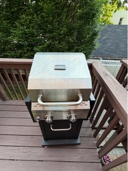 1 year old Megamaster 2 burner stainless steel grill
