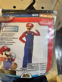 Mario Bros Kids medium Costume -$15