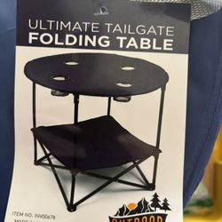 Ultimate Tailgate Folding Table With Carry Bag 
