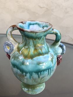 Ceramic Vase 6” Tall.