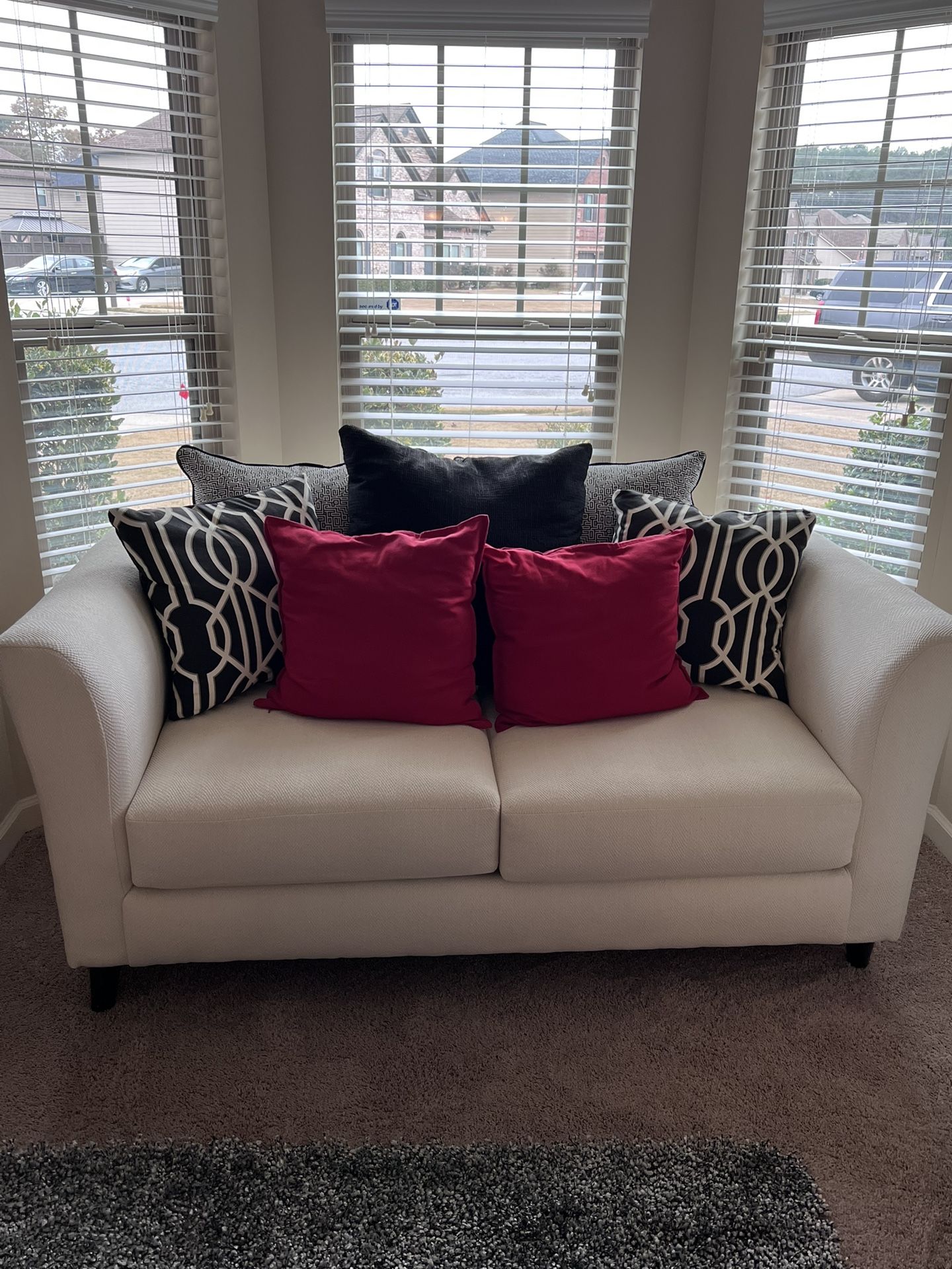 2 Piece Living Room Furniture With 2 End Tables And Coffee Table