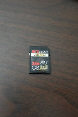 Ritz Gear 256GB High-Speed SDXC UHS-II SD Card, C10, U3, V90, Full-HD & 8K, for DSLR Video Cameras