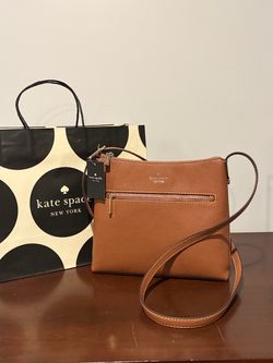 KATE SPADE Large Swingpack Buckle Crossbody Brown
