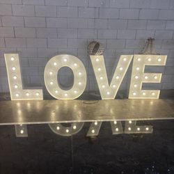 Love Marquee Letters