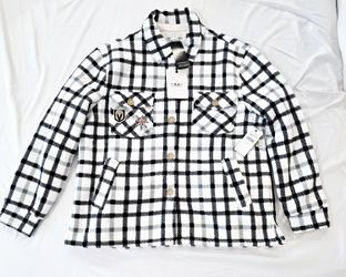 Vegas Golden Knights Plaid Button-Up Shirt Jacket