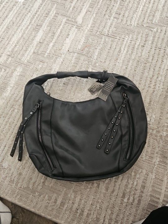 Nicole Miller New York Abbey Black Hobo Handbag