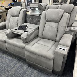 Leather sofa Loveseat 