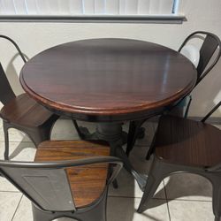 Table And 4 Chairs 