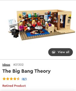 RETIRED Lego 21302 The Big Bang Theory Set + manual + box + display case