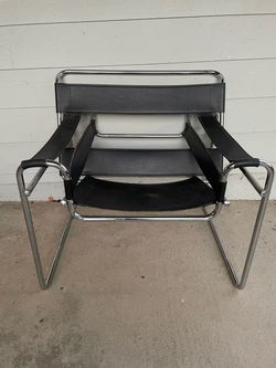 Black Wassily  - Style Lounge Chair