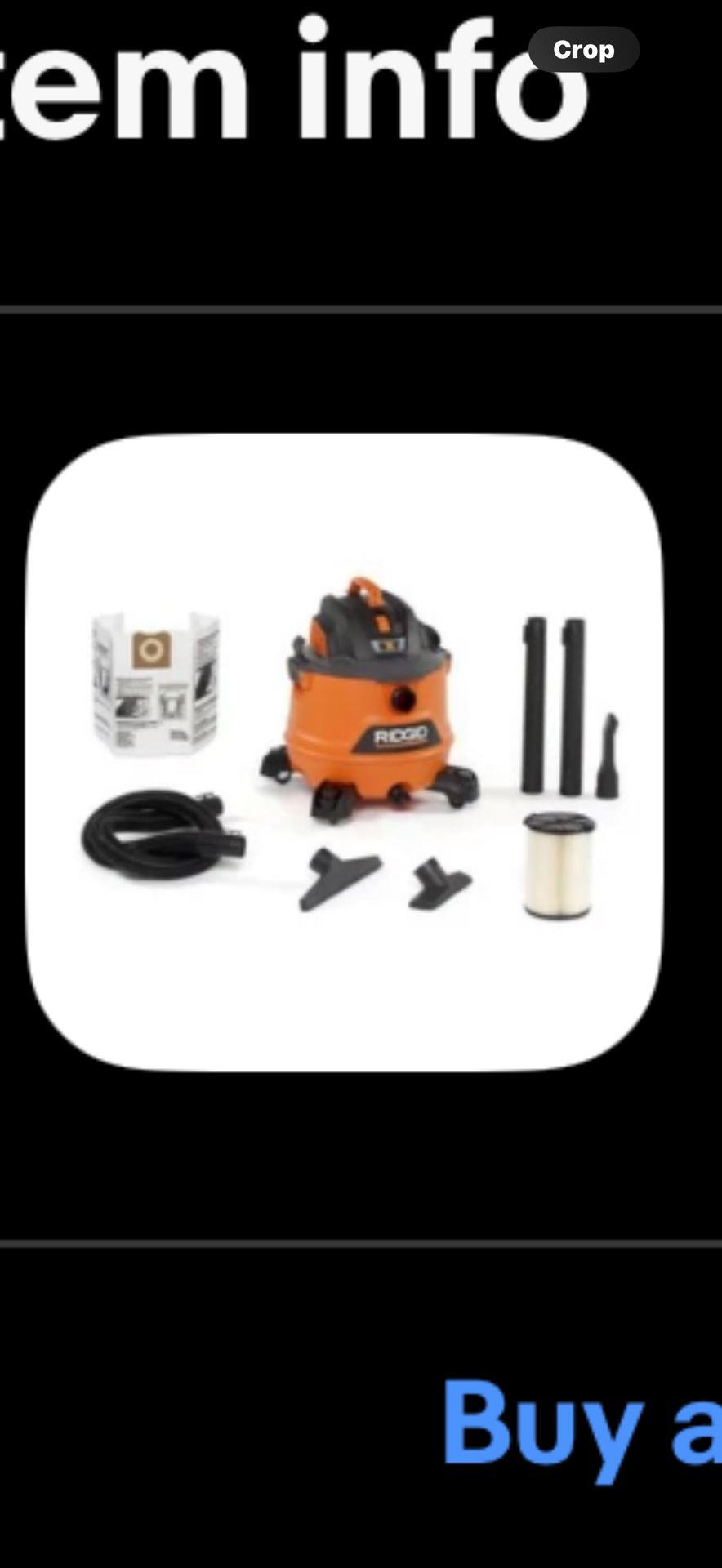 Ridgid Shop Vac