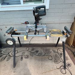 Miter Saw with Rolling Stand