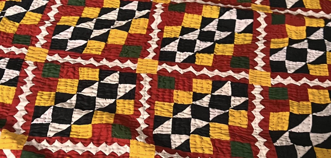 Aplique and Patch work gorgeous Hand made thin blanket.