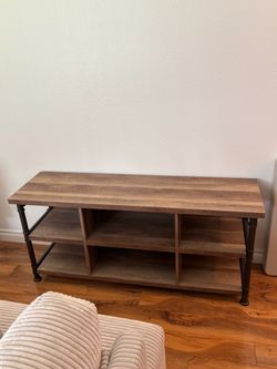 Industrial Wood and Metal TV Stand