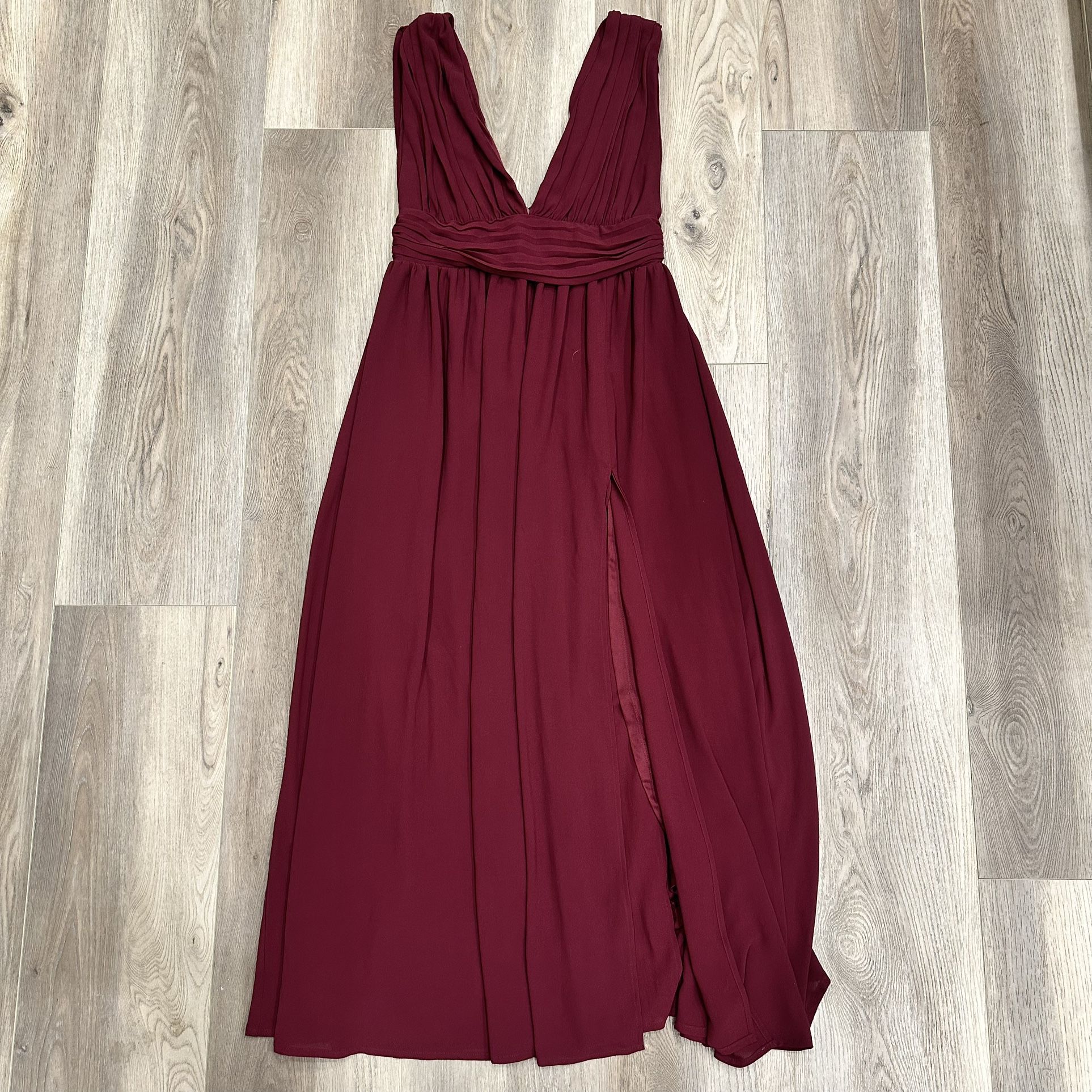 Lulus Burgundy Heavenly Hues Maxi Dress