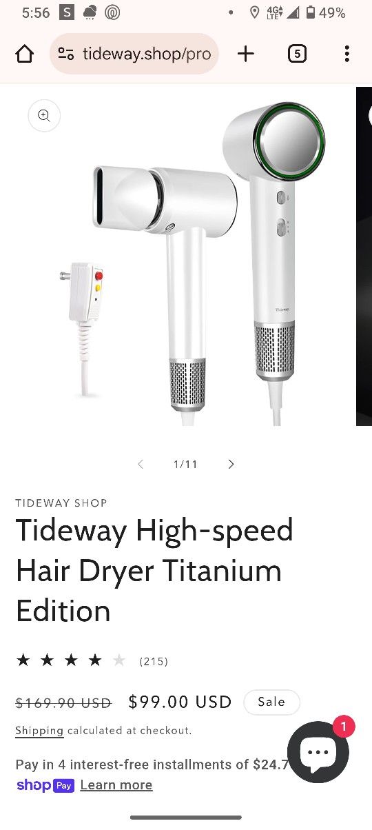 Hair Dryer Tideway