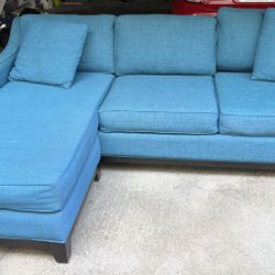 Blue Chaise Couch