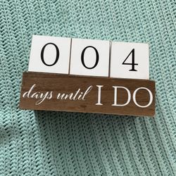 Wedding Day Count Down Block Set