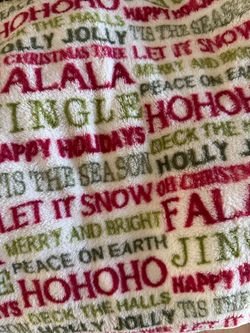 Christmas Holiday Fleece Throw Blanket
