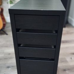IKEA File Cabinet Black 4 Drawer