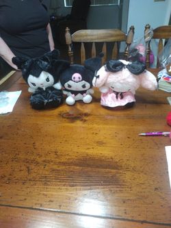 Kuromi And Melody Hello Kitty Friends Plushes