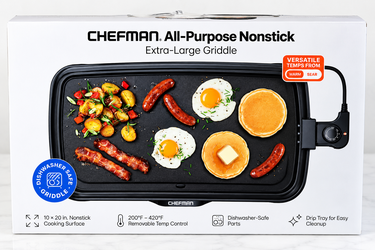 NEW Chefman Extra-Large 10x20 Nonstick Electric Griddle
