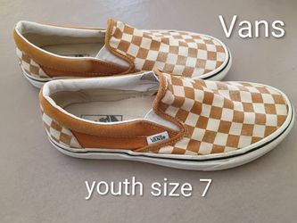 Boys VANS Slip on Shoes (youth size 7)