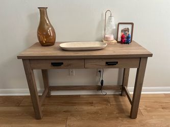 Console table with usb outlets