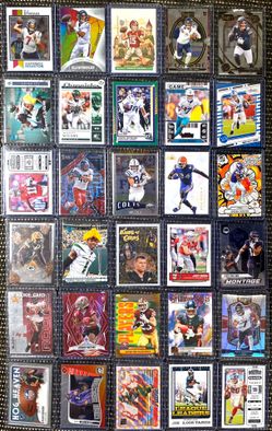 NFL Card Lot- Bijan Robinson, McCaffrey, Barkley, Caleb Williams & more