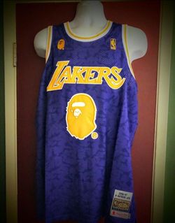 Los Angeles Lakers #93 A Bathing Ape NBA Basketball Jersey -S.M.L.XL.2X
