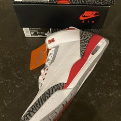 Jordan 3 Fire Red (size 9.5 & 10.5)