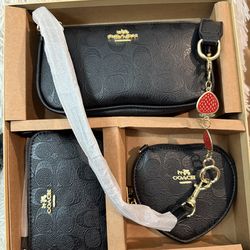 Set de bolsa, wallet y monedero