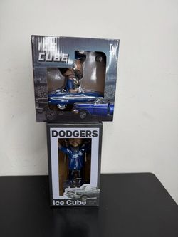 Kobe Bobblehead, 2024 Ice cube bobblehead, 2025 ice cube lowrider bobblehead