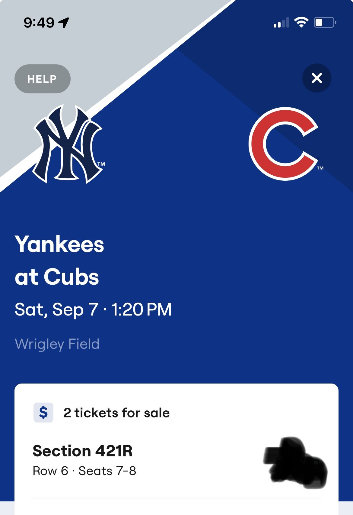 Cubs Vs Yankees Sept 7