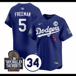 Dodgers Freddie Freeman World Series Jersey