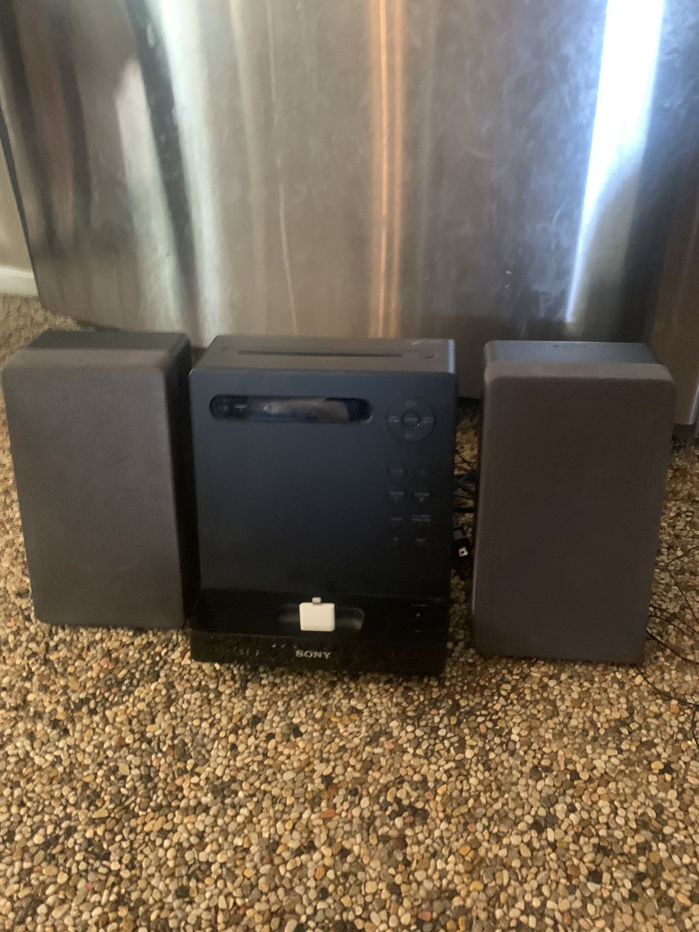 Sony Stereo System w/remote iPod With Cell Phone Adapter