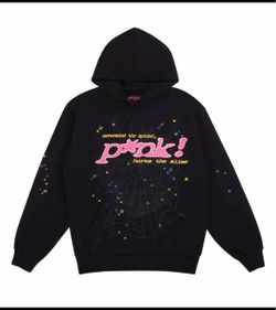 Sp5der x P*nk! Black Graphic Hoodie DISCOUNT IF YOU BUY ALL