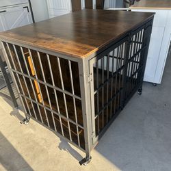 41" Dog Crate Furniture, Heavy Duty Anti-Escape