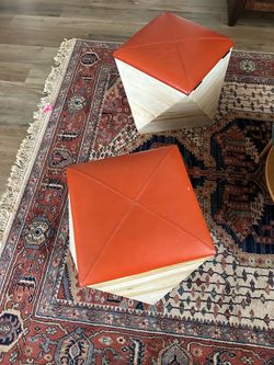 geometric ottoman with storage