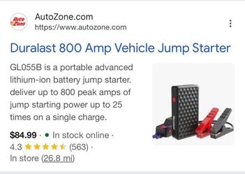 Durralast car jumper starter