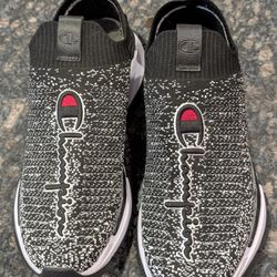 New Mens CHAMPION REFLEX MINGLE KNIT BLACK 8.5 Athletic Tennis Running Shoe Slip on **it's available**