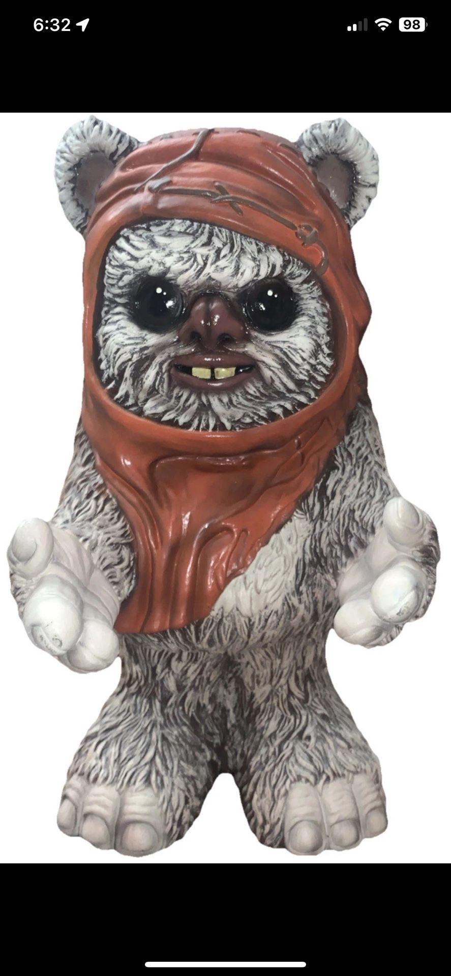 STAR WARS Lucasfilm Ltd 20" EWOK Candy Bowl Holder Halloween Decor Display