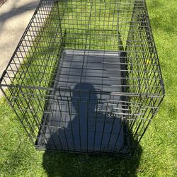Dog Crate With Plastic Floor (Folding)