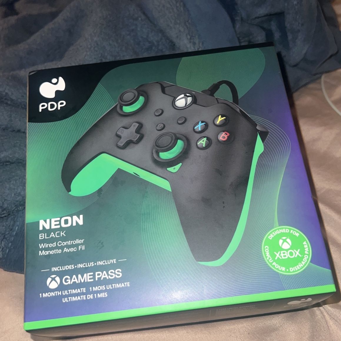 PDP Wired Xbox/PC + 1 Month Gamepass Xbox Neon Black