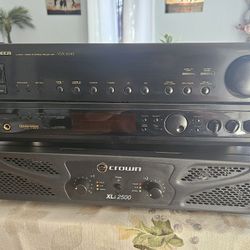 Crown XLI2500 And Pioneer Receiver Vsx-504s