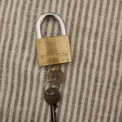 Brinks Solid Brass Padlock with Keys - Heavy Duty
