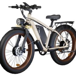 Electric Bike for Adults,Dual Motor AWD 2000W(Peak 3000W) Removable 48V/22.4AH Battery E-Bike 26'*4.0' Fat Tire Electric Bicycle with 7 Speed
