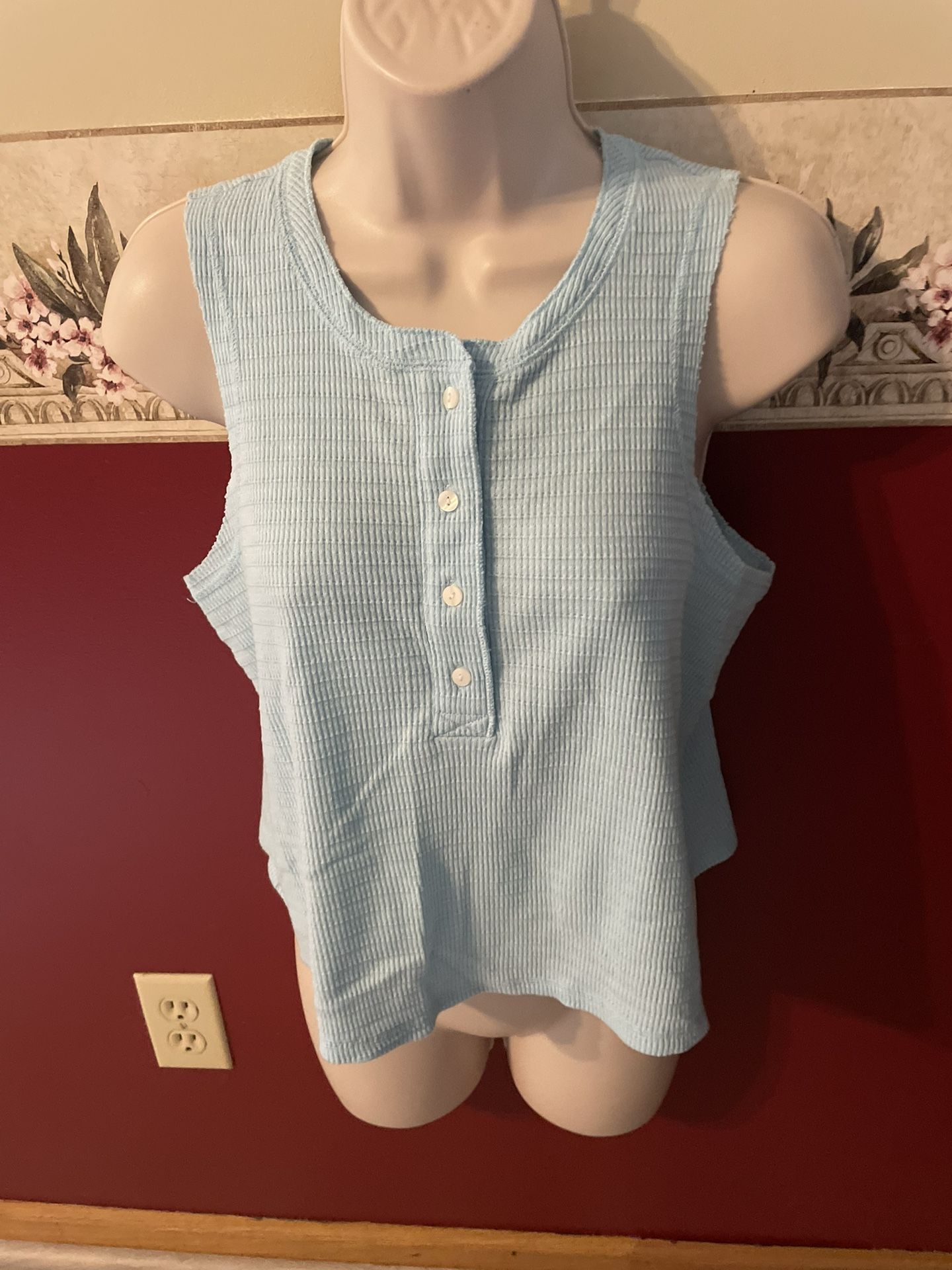 So Henley Tank Top